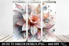 Abstract Pastel Narcissus Art 20 Oz Tumbler Product Image 2