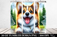 Crazy Pembroke Welsh Corgi Forest | 20 Oz Tumbler Product Image 2