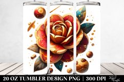 Wooden Small Camellia | 20 Oz Tumbler Product Image 2