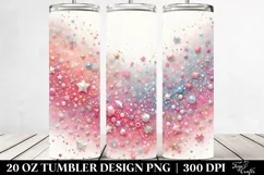 Colorful PINkish Glittery Background | 20 Oz Tumbler Product Image 2