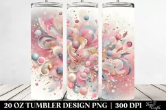 Colorful PINkish Gliterry Background | 20 Oz Tumbler Product Image 2