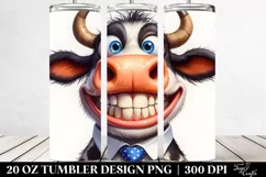 Crazy Funny Cow Portrait with Big Goofy Smile Product Image 2