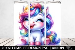 Cute Baby Unicorn Tumbler | 20 oz Tumbler Product Image 2