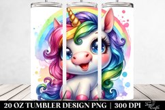 Cute Baby Unicorn Tumbler | 20 oz Tumbler Product Image 2