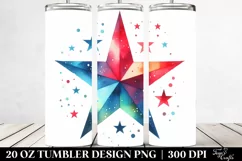 Simple Watercolor Star | 20 Oz Tumbler Product Image 2