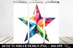 Simple Watercolor Star | 20 Oz Tumbler Product Image 2