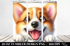 Cute Crazy Pembroke Welsh Corgi | 20 Oz Tumbler Product Image 2