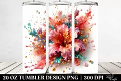 Abstract Glossy Candy Azalea. 20 Oz Tumbler Design Product Image 2