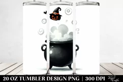 Simple Funny Cauldron Halloween Clipart 20 Oz Tumbler Product Image 2
