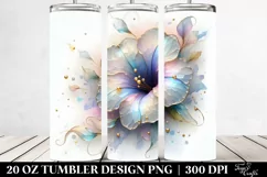 Abstract Pastel Petunia Art 20 Oz Tumbler Product Image 2