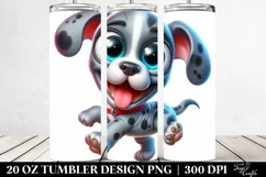 Colorful Dancing Great Dane Clipart, High-Res 20 Oz Tumbler Product Image 2