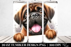 Cute Crazy Mastiff | 20 Oz Tumbler Product Image 2