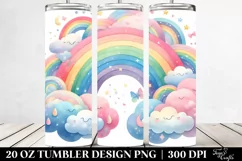 Colorfull Pastel Rainbow | 20 Oz Tumbler Product Image 2