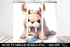 Colorful Baby Walrus, Transparent 20 Oz Tumbler Product Image 2