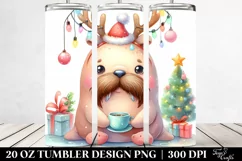 Expressive Baby Walrus with Reindeer Horns, High-Quality 20 Product Image 2