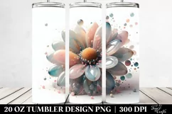 Pastel Daisy Watercolor 20 Oz Tumbler Product Image 2