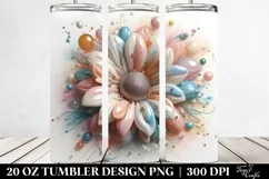 Pastel Daisy Watercolor 20 Oz Tumbler Product Image 2