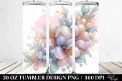 Pastel Jasmine Watercolor 20 Oz Tumbler Product Image 2