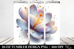 Pastel Shiny Crocus Tumbler | 20 oz Tumbler Product Image 2