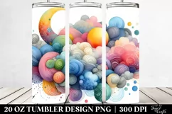 Colorful Watercolor Whimsical Cloud | 20 oz Tumbler Product Image 2