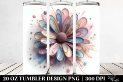 Pastel Daisy Watercolor 20 Oz Tumbler Product Image 2