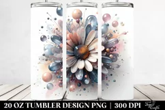 Pastel Daisy Watercolor 20 Oz Tumbler Product Image 2
