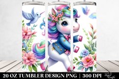 Running Baby Unicorn Tumbler | 20 oz Tumbler Product Image 2