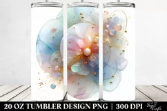 Pastel Cosmos Frame Watercolor 20 Oz Tumbler Product Image 2