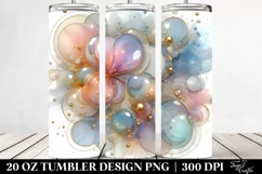 Pastel Cosmos Frame Watercolor 20 Oz Tumbler Product Image 2