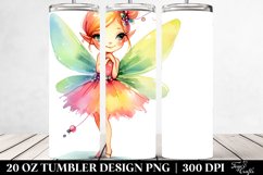 Vibrant Watercolor Fairy Tumbler | 20 oz Tumbler Product Image 2