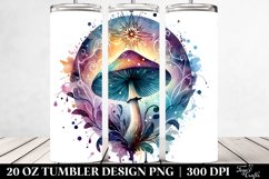 Vibrant Magical Celestial Mushroom 20 Oz Tumbler Product Image 2