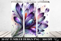 Abstract Crocus, Material | 20 Oz Tumbler Product Image 2