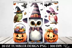Funny Halloween Clipart Owl 20 Oz Tumbler Product Image 2
