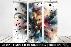 Colorful PINkish Gliterry Background | 20 Oz Tumbler Product Image 2
