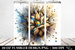 Abstract Lobelia Stained | 20 Oz Tumbler Product Image 2