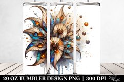 Abstract Lobelia Stained | 20 Oz Tumbler Product Image 2