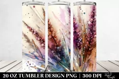 Pastel Heather Watercolor 20 Oz Tumbler Product Image 2