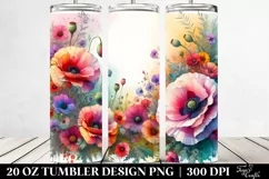 Colorful Horizontal Frame, Poppy | 20 Oz Tumbler Product Image 2