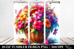 Vibrant Colorful Basket | 20 Oz Tumbler Product Image 2