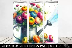 Vibrant Colorful Watercolor Sprinkling Can | 20 oz Tumbler Product Image 2