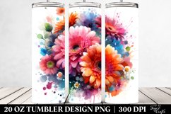 Colorful Gerbera Petals | 20 oz Tumbler Product Image 2