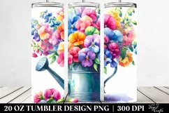 Vibrant Colorful Watercolor Sprinkling Can | 20 oz Tumbler Product Image 2