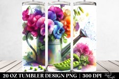 Vibrant Colorful Watercolor Sprinkling Can | 20 oz Tumbler Product Image 2