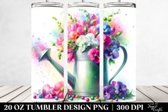 Vibrant Colorful Watercolor Sprinkling Can | 20 oz Tumbler Product Image 2
