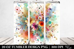 Colorful Particles with Golden Foil | 20 oz Tumbler Product Image 2