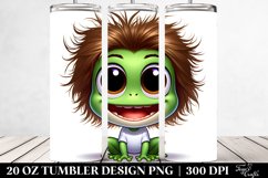 Cute Crazy Baby Frog Cartoon | 20 oz Tumbler Product Image 2