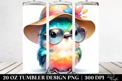 Colorful Cute Hummingbird | 20 oz Tumbler Product Image 2