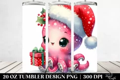 Adorable Duck with Santa Hat 20 Oz Tumbler Product Image 2