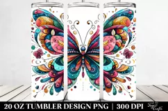 Colorfull Wimsicall Butterfly | 20 oz Tumbler Product Image 2