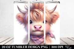 Happy Baby Highland Cow Showing Ok Sign Product Image 2